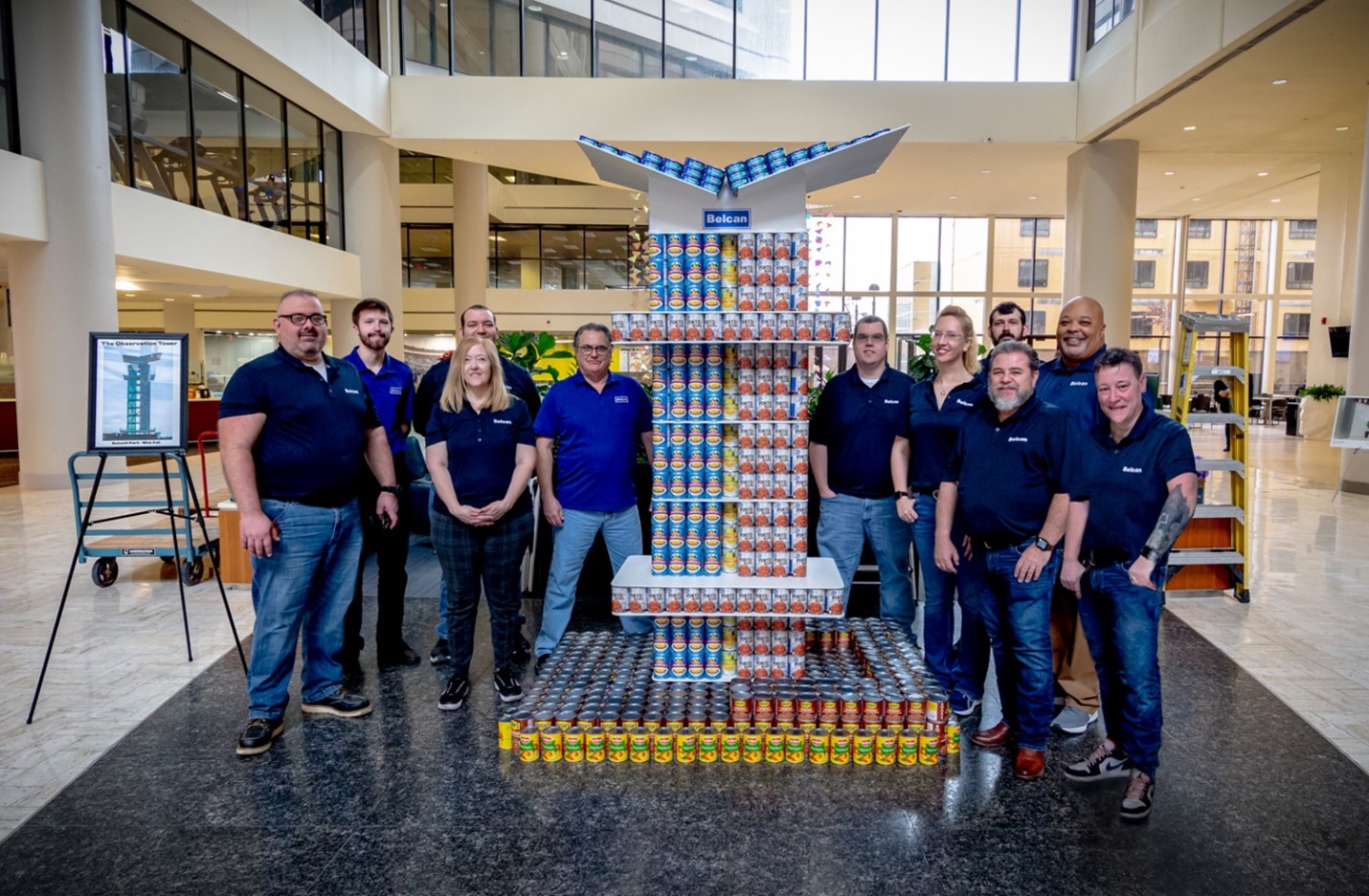 Belcan Canstruction Summit Observation Tower